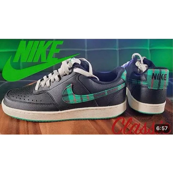 Nike Other - Nike Mens Court Vision Low FD0321-010 Black Green Sneakers Shoes Size 10.5